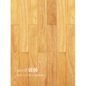 Sàn gỗ gõ đỏ 90x1050mm