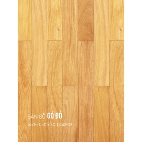 Sàn gỗ gõ đỏ 90x1050mm