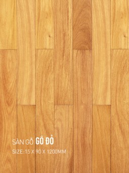 Sàn gỗ gõ đỏ 90x1200mm