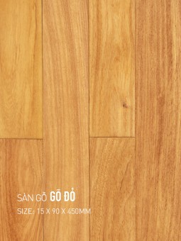 Sàn gỗ gõ đỏ 90x450mm