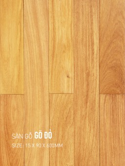 Sàn gỗ gõ đỏ 90x600mm