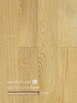 Sàn gỗ Sồi Engineered 120x600mm