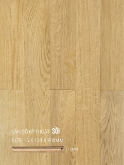 Sàn gỗ Sồi Engineered 120x900mm