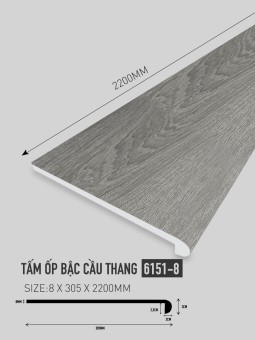 Tấm Ốp Bậc Cầu Thang 6151-8