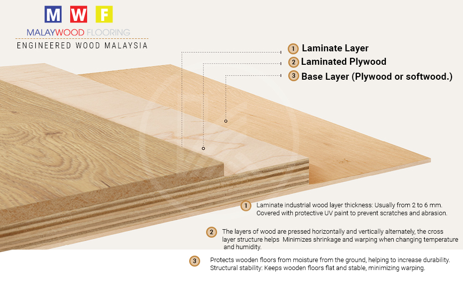 malaywood engineered flooring structure