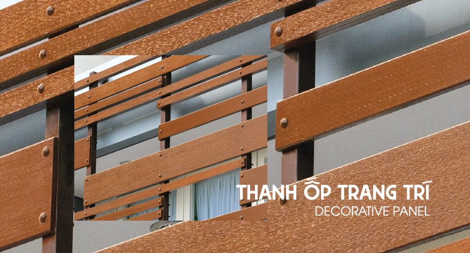 Thanh trang trí gỗ nhân tạo conwood